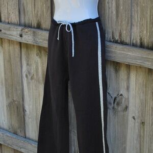 Kristensen Du Nord Pants with Tie Waist Metallic Side Stripe Size Small EUC